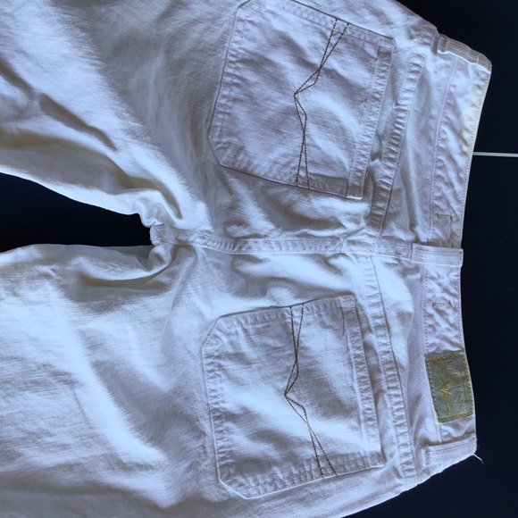 Vintage Guess Jeans unique flare white jeans - Picture 8 of 8